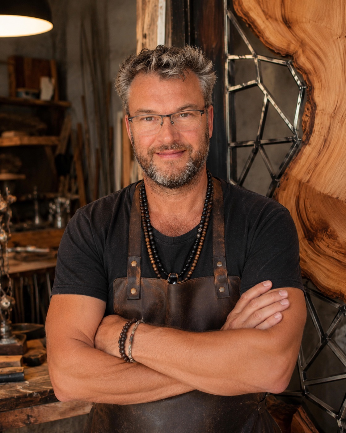 L'artisan dans son atelier